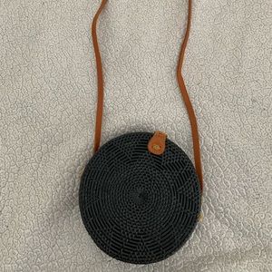 Woven crossbody bag